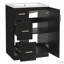 Meuble-lavabo moderne de 24 pouces avec lavabo, armoire de rangement compacte, tiroirs et porte à fermeture en douceur, lavabo encastré