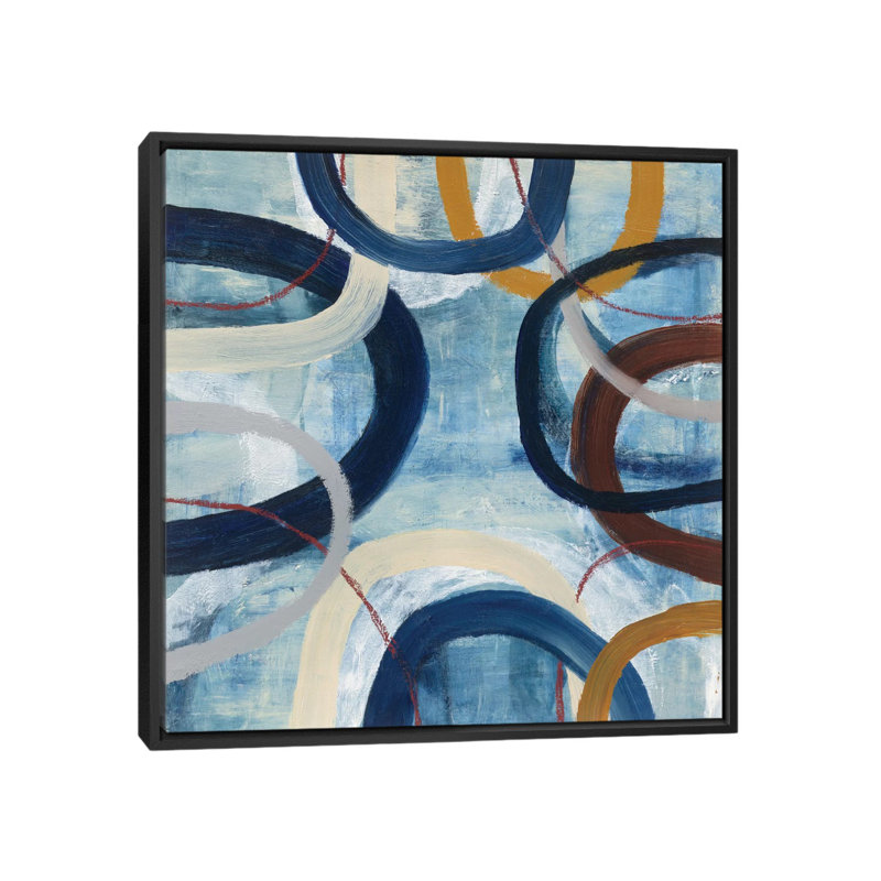" Dwell II " by Cheryl Warrick, 18" H x 18" W x 1.5" D, Black Framed Canvas, No Mat