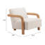 Chaise d'appoint Suublem Coton Blanc
