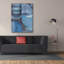  «Shape Shift 4» par Courtney Prahl, art mural sur toile, 40 po x 54 po