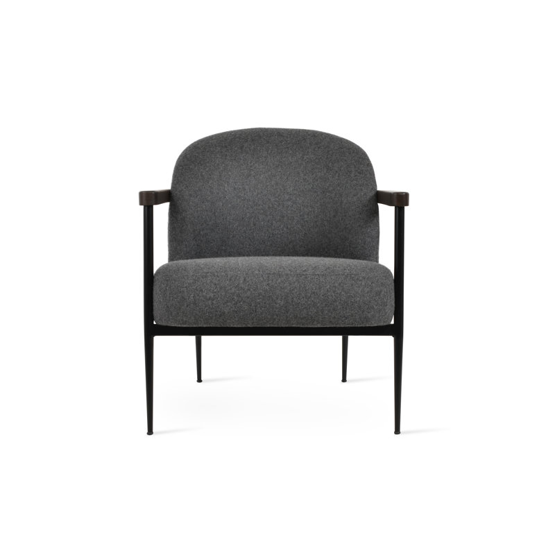 Bloomy Lounge Chair, Dark Gray