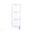 Armoire de rangement de salle de bain autoportante 12 po, 3 tiroirs à fermeture en douceur, blanc brillant (emballage Kd)