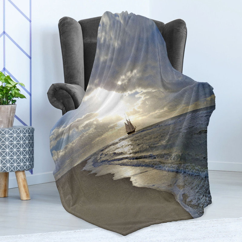 Hand Woven Throw Blanket, 60" W x 80" L