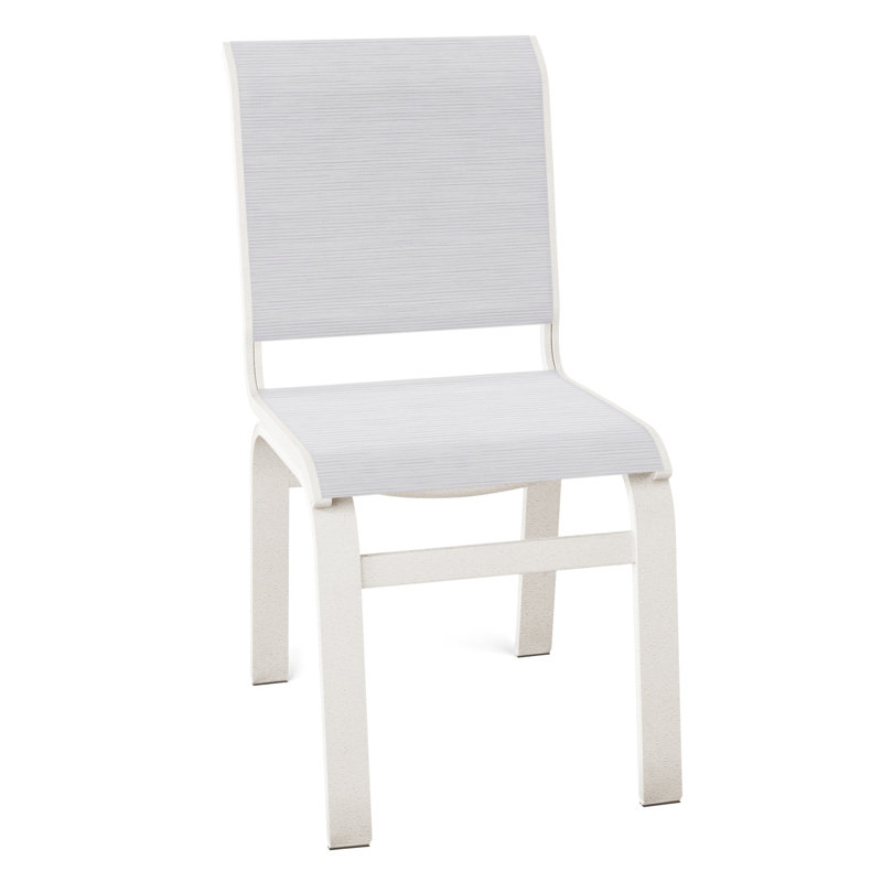 Chaise d'appoint de salle à manger Hiraku, Neige texturée, Abalone