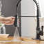 Robinet d'évier de cuisine commercial à poignée simple avec accessoires-60750635