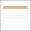 Bureau romain avec structure en métal durable et plateau en bambou naturel pour les espaces de travail modernes