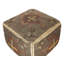 Atravion 50cm Wide Tufted Square Geometric Pouf Ottoman