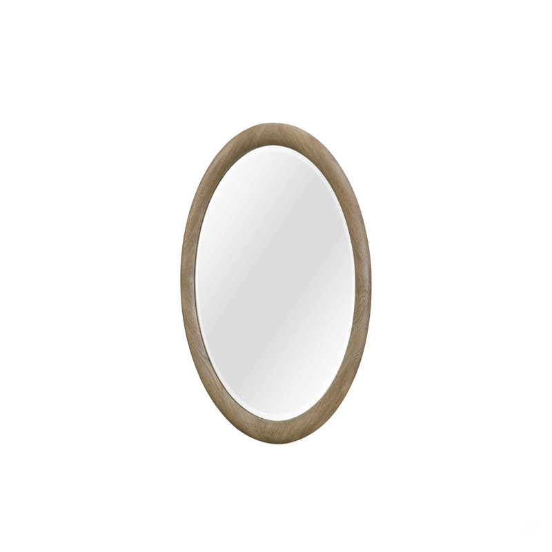 Miroir rond English Oak