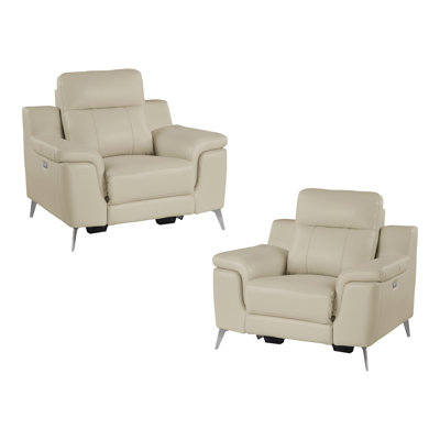 Faux Leather Power Recliner