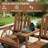 Patio Bench Fir Wood Solid Durable Weather Resistant-1907449902