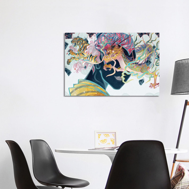 Porcelain Pillows by Sija Hong - Painting on Canvas, Wrapped Canvas, 66.04 cm H x 45.72 cm W x 3.175 cm D