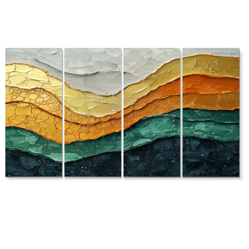 Cotgrave - décoration murale moderne - art mural abstrait, 4, H 28 po x l 48 po