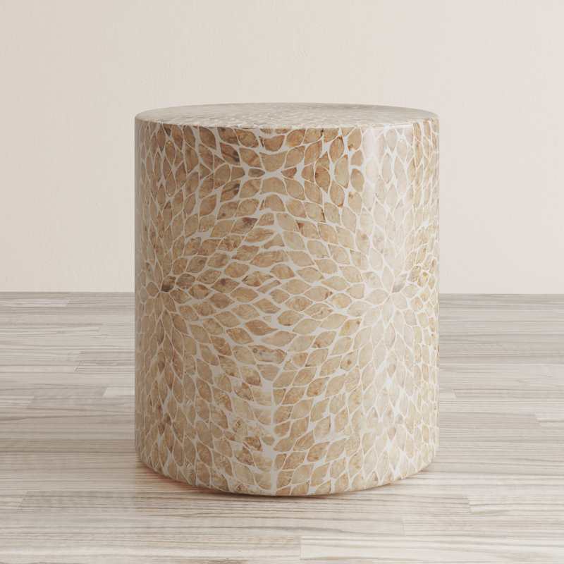 Cale Block End Table, Sand
