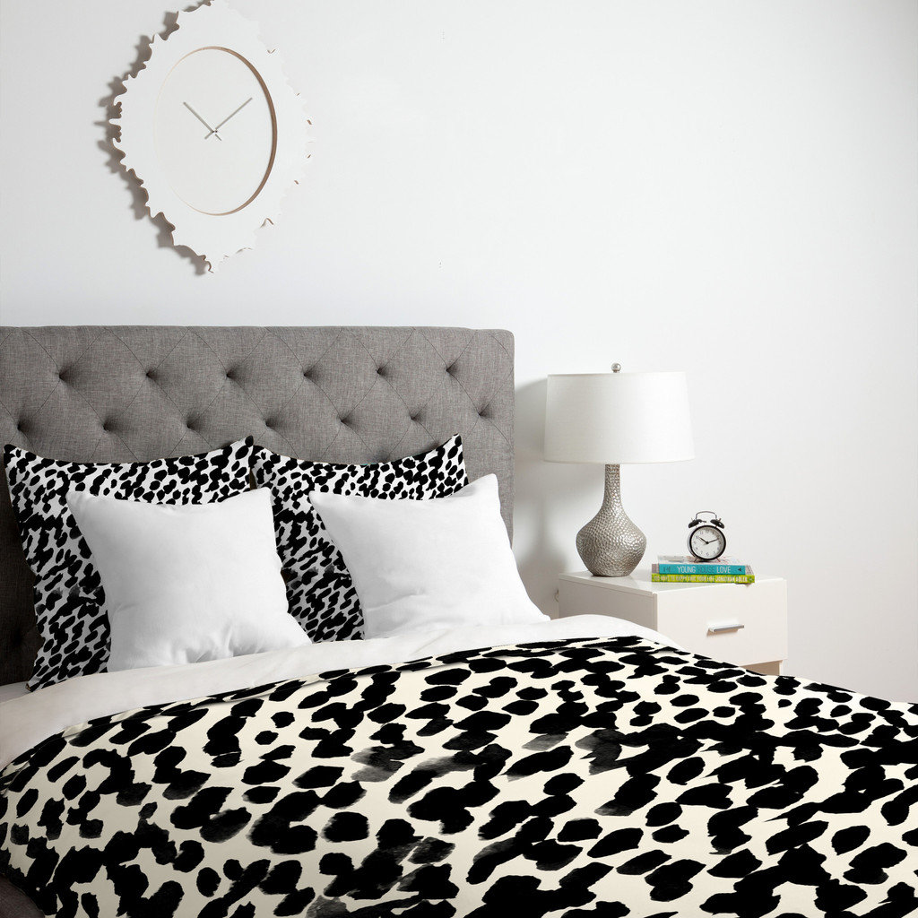 Rebecca Allen Modern & Contemporary Animal Print Duvet Cover Set Deny Designs