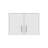 Danbury Storage Cabinet-Wall Cabinet, White