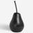 Innila 22" Large Black Pear Sculpture For Home Decor - 10.5" D x 22" H-1597686968