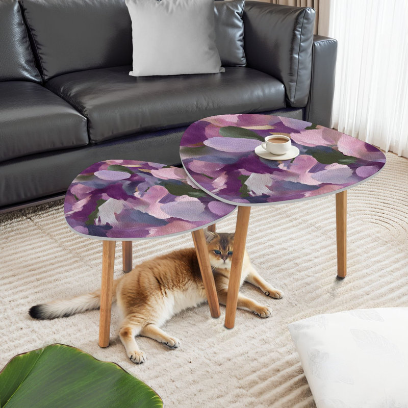 Ensemble de 2 tables basses gigognes Triangle Nesting