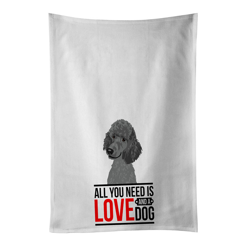 Ensemble de 2 serviettes de cuisine Poodle