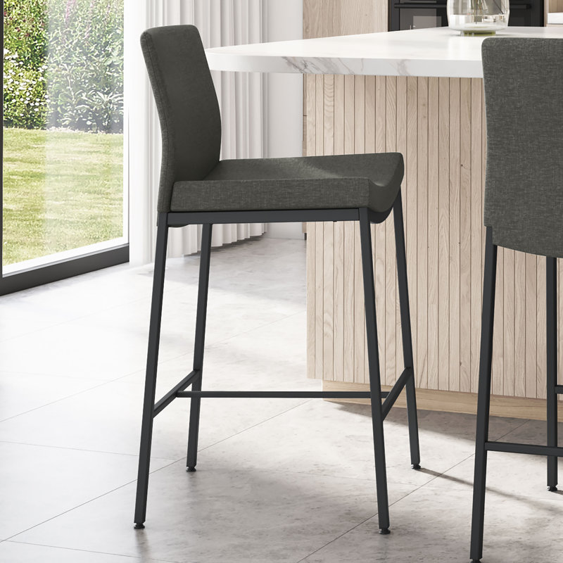 Torres 26'' Counter Stool, Black, Dark Gray