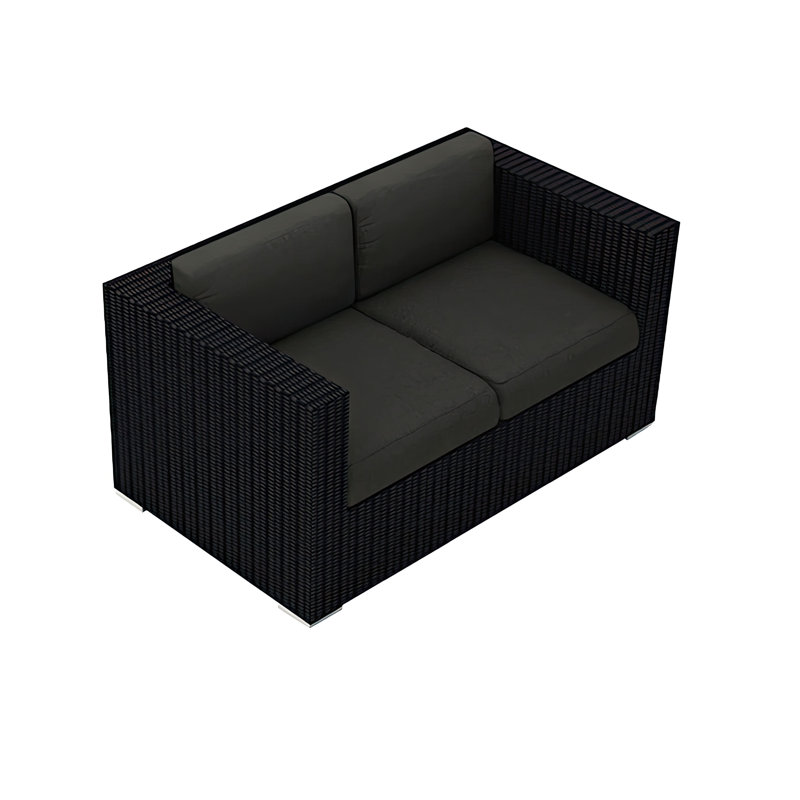 Urbana Outdoor 2 - Seat Loveseat, Canvas Charcoal Sunbrella® Canvas