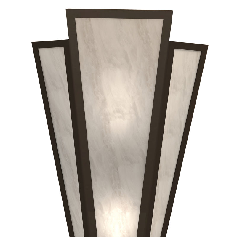 Applique murale encastrée de 8,5 po de largeur Brum, Idalight, Bronze frotté à l'huile