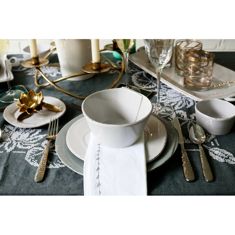 Lastra Handmade Italian Stoneware Dinner Plate, Gray