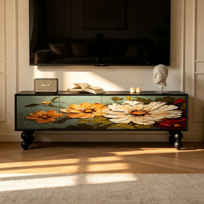 Luxury Style Wood Storage TV Stand