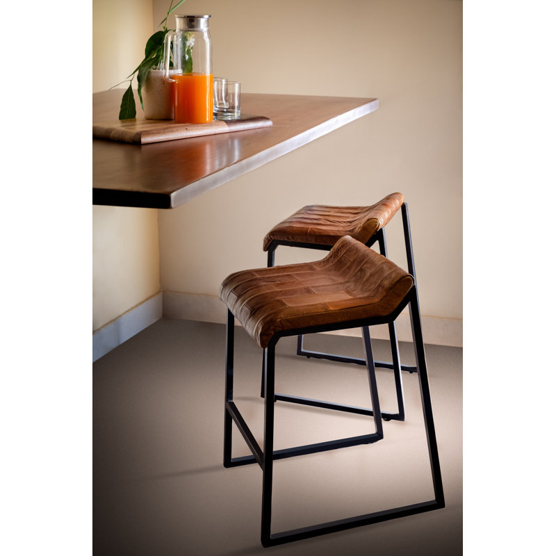 Tabouret de comptoir 25 po Martiana, Brun écorce patrimoine