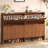 47.2''w Shoe Storage Cabinet For Entryway With 4 Flip Drawers, Fluted Slim Shoe Cabinet For Foyer, Hallway-282310206