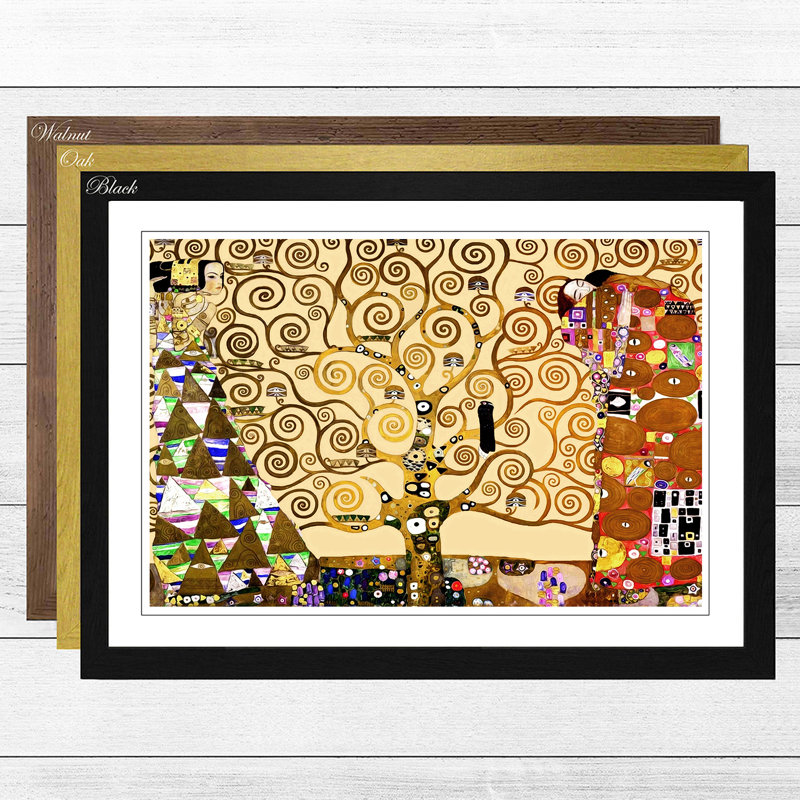 Gustav Klimt - Single Picture Frame Painting, Oak