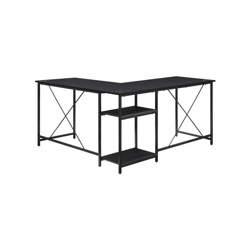 Bureau en L avec rehausse