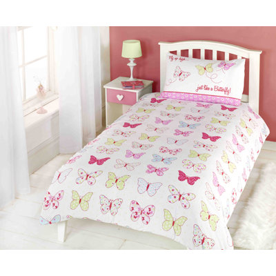 Meltham Cotton Blend Floral Duvet Cover with Pillowcases Included