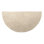 Tapis demi-rond en laine gris anthracite ou sauge
