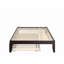 Lit plateforme robuste en bois massif avec lit gigogne Aayanna-447822417-447822416