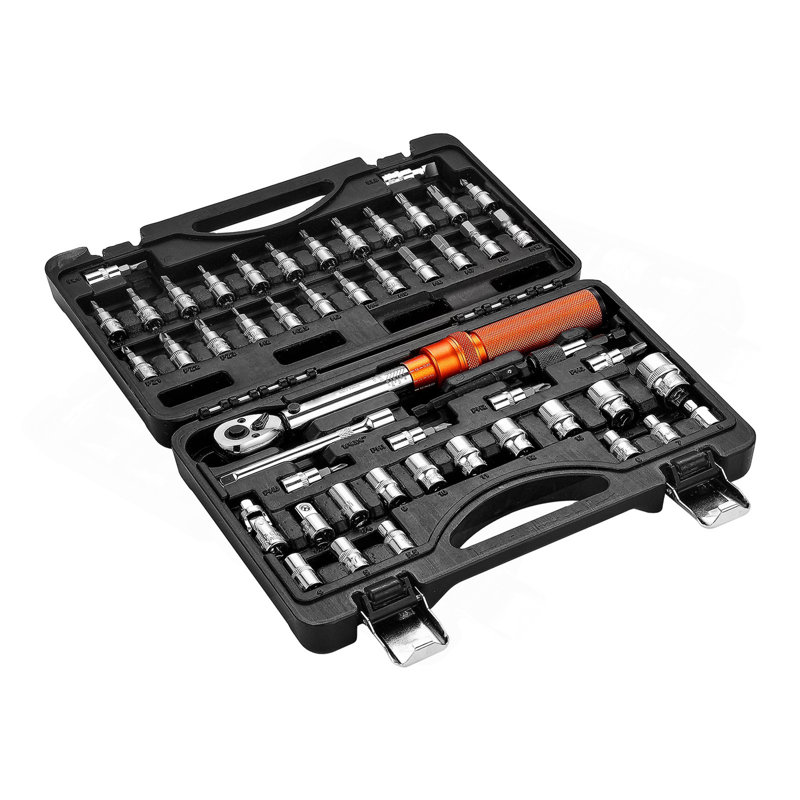 Jeu de clés à cliquet 1/4 '' Click 20-240 Lbf-in / 2,3-27.1N.M Orange 72-Tooth