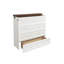 Murphy Bed Cabinet with Storage Drawer and Charging Station, USB Port, Solid Pine Murphy Bedframe for Home Office, Studio or Guest Room-1048476814