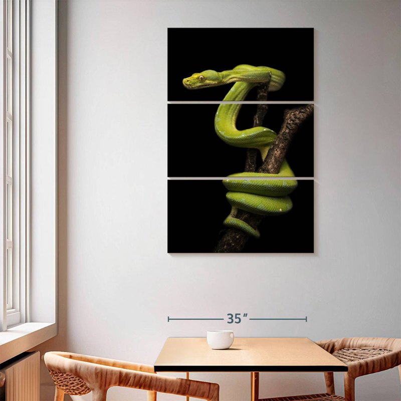 Brampt Python Wrapped Around A Branch, 65" H x 42" W