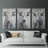 Bovine Study Series XLVI -Set Of 3 Gallery Wrapped Canvas -Ready to Hang-107312617
