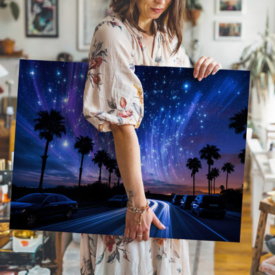 Canvas In A Vast Cosmic Tapestry An Expansive Universe Unfolds Dominated Wall Art By A Dark Velvety Backdrop That Accentuates The Canvas Wall Art