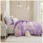 Ensemble de courtepointe 3 pièces pour lit simple / simple TG avec coussins décoratifs - mauve-130092515