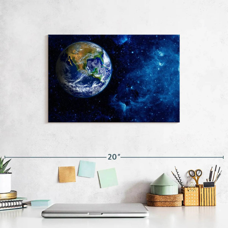 Oberle Planet Earth In Space, 8'' H x 12'' W