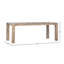 Parson 79" Wide Pine Wood Dining Table