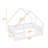 Wooden House Shape Floor Bed With Guardrails-1948097415-1948097413