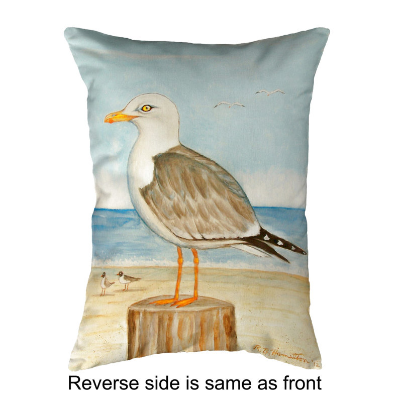 Outdoor Reversible Throw Pillow