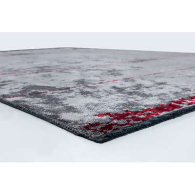 Rapture Red/Gray Luxury Area Rug