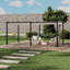10x20ft Aluminium Pergola with Retractable Roof-575306559-575306553