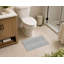Tapis de toilette rectangulaire antidérapant à chevrons