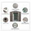 Remise de rangement en métal 6 pi x 5 pi