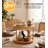Bamboo Wooden Non-Skid Lazy Susan Turntable Fully Rotating Pantry Cabinet