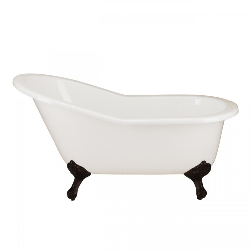 Baignoire de trempage sur pattes 62 "x 32" Adela, Bronze huilé
